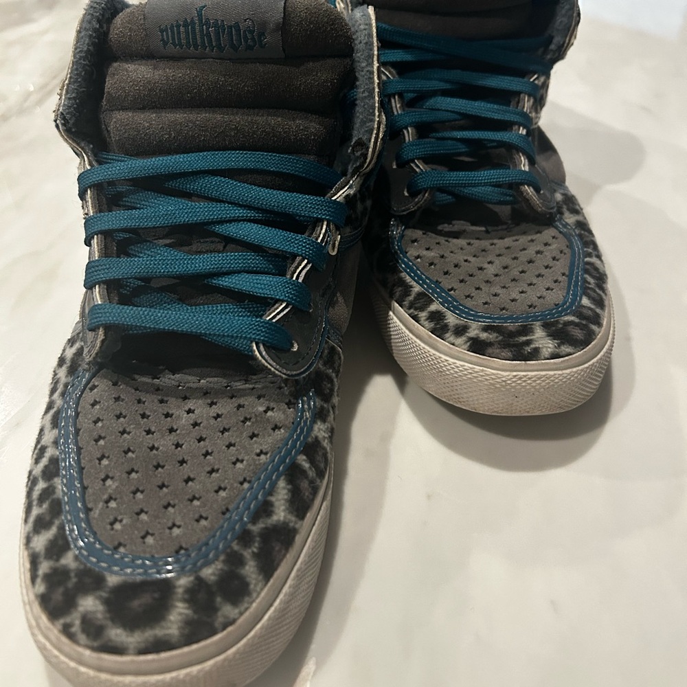 Punkrose Leopard Print High-Top Sneakers - size 10